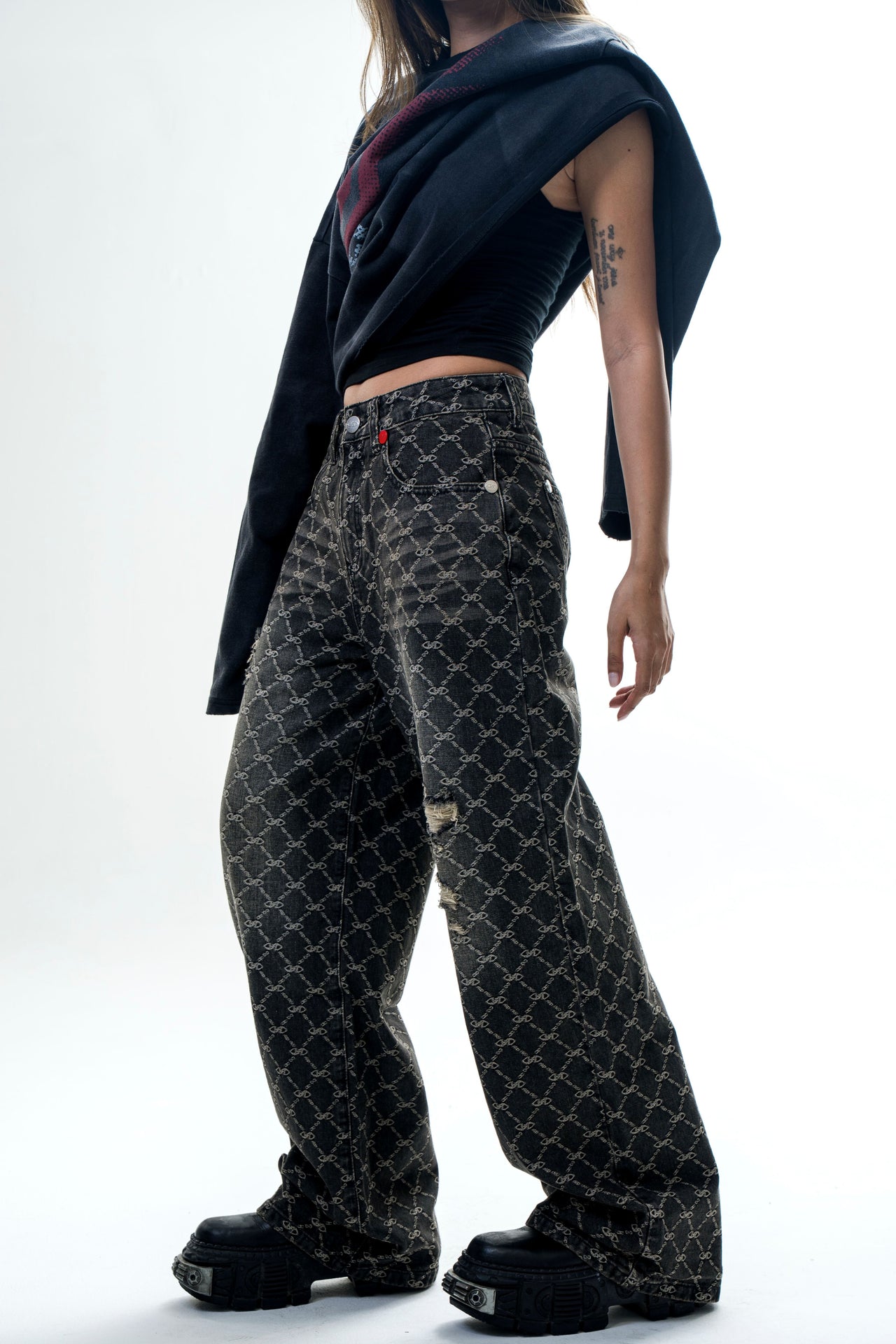 Monogram Straight Denim