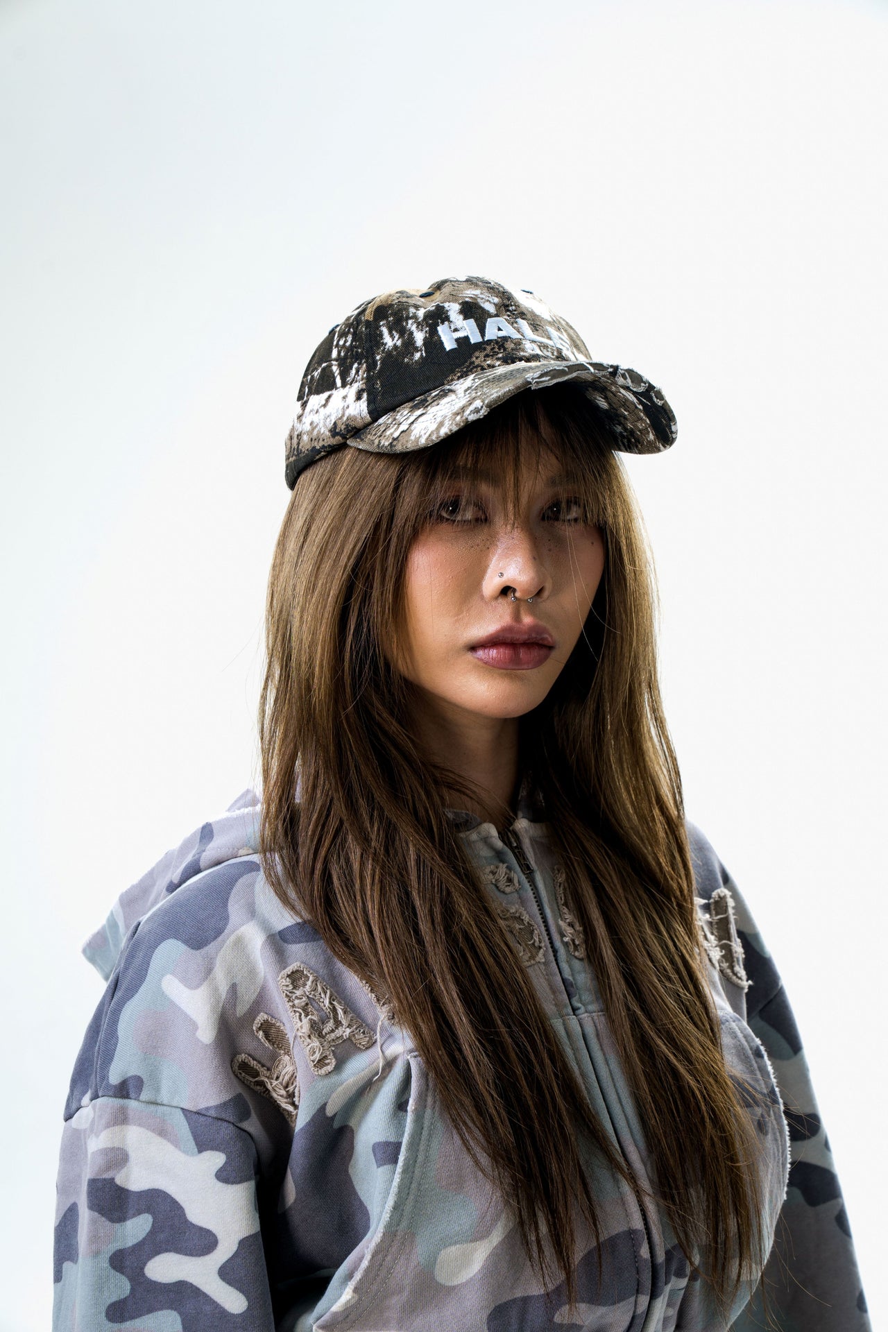 Camo Denim Cap
