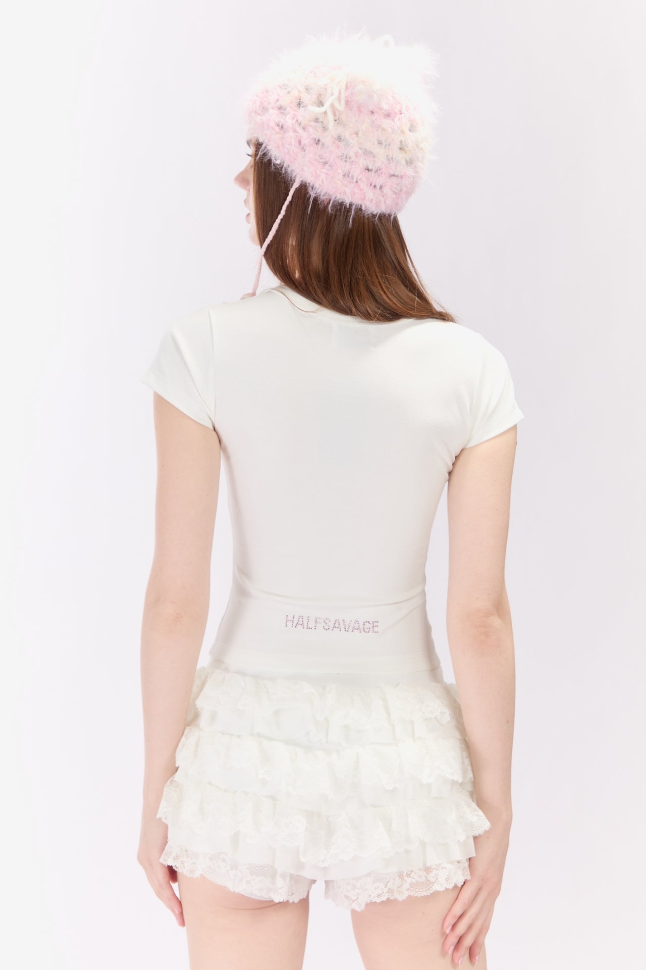 BASIC:ONE[001] BABY TEE WHITE