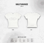 BASIC:ONE[001] BABY TEE WHITE