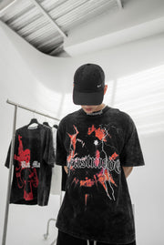 BEASTMODE T-SHIRT - DISTRESSED BLACK