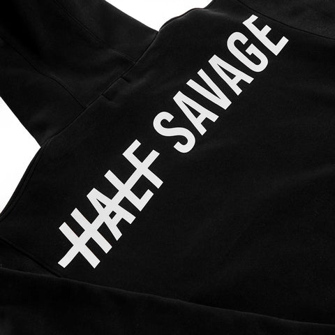 half savage logo hoodie